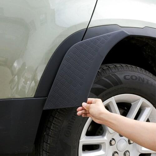 2pcs Car styling ABS Black Rear Door Side Scuff Guard Anti‑Scratch Protection Panle For Land Rover Defender 110 2020 2021