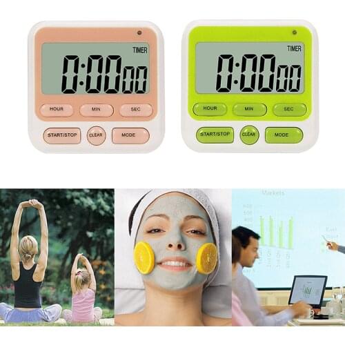 Digital Kitchen Timer Loud Alarm Magnetic Backing Stand Alarm Clock With LCD Display For Cooking Baking Sports Minuteur Aimanté