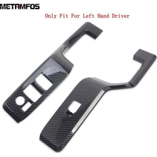 For Toyota Hiace Granvia Commuter 2019 2020 Front Door Window Lift Switch Cover Trim Inside Armrest Frame Inner Car Accessories