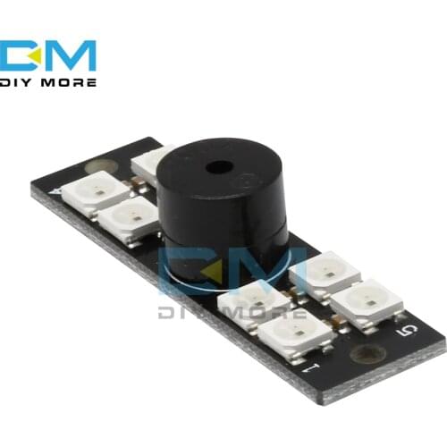 FPV NAZE32 Flight Controller Monitor Detector WS2812B LED Light Display with Active Buzzer Alarm for Arduino Skyline32