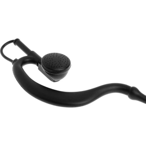 Clip-Ear Headset 1 Pin 2.5mm Magnetic G Shape Earpiece Mic Two Way Radio Walkie Talkie for Motorola Talkabout MD200TPR