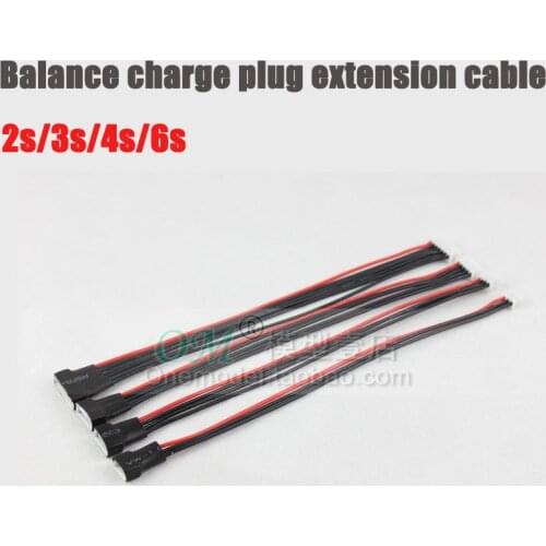 M./-3pcs 2s/3s/4s/6s Balance charge plug extension cable/Li-ion battery balanced plug male and female