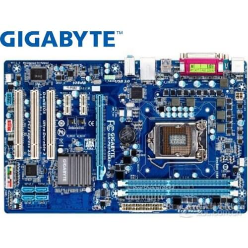 USED Gigabyte GA-P61-USB3-B3 desktop motherboard for intel DDR3 LGA 1155 P61-USB3-B3 16GB USB2.0 USB3.0 H61 mainboard boards PC