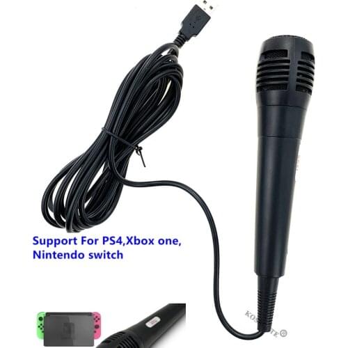 Microphone For Nintendo Switch PS4 Xbox PC Computer For PS4 Light Lamp Accessories Condenser Recording Karaoke Mic Microfone USB