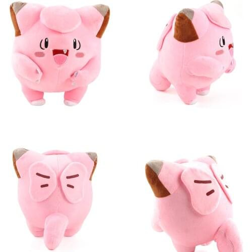 24CM Cute Clefairy Plush Toy Soft Stuffed Peluche Cartoon Anime Doll best gifts