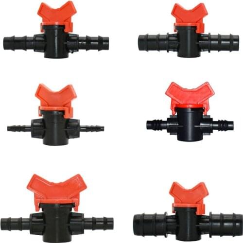 4/7 8/1116mm 20mm 25mm hose Garden tap 1/4 3/8 1/2 3/4 irrigation water valve Mini Valve waterstop connectors DN15 DN20 30pcs