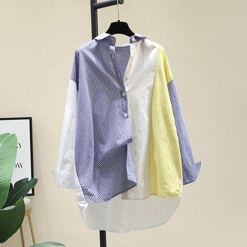 MIUXIMAO Women's Striped Shirts