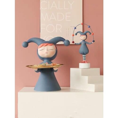 Gift Tray miniature figurines home decoration accessories modern objects Store ornaments originality Tea table fruit plate