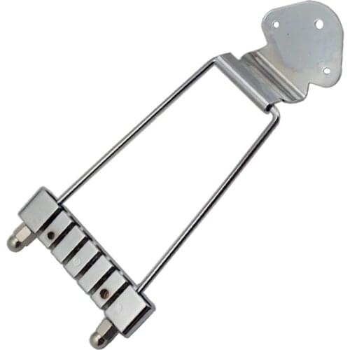 Roller Saddle Bridge & Taiiece Set Golden Saddles Replacement for Electric Guitar Parts