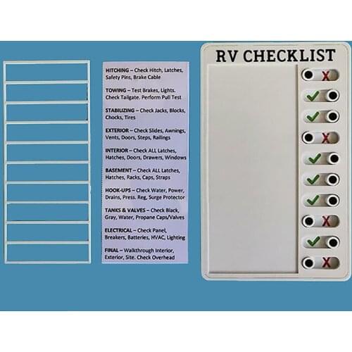 Detachable Memo Plastic Board Reusable Creative Memo Checklist For RV Check Items Form Good Habit Daily Task Planning Pad List