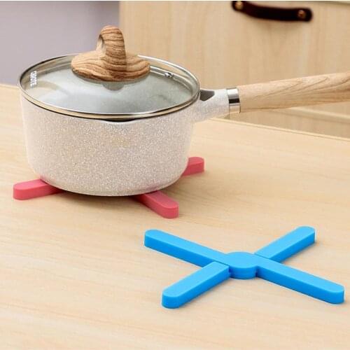 Silicone Non-slip Heat-resistant Foldable Potholder Mat Placemats for Table Kitchen Table Coaster Set Kitchen Accessories