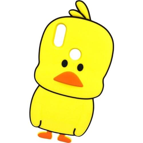 Cute 3D Cartoon Yellow Duck Soft Silicone Phone Cases For Xiaomi Mi 8 Lite A2 6X Redmi Note 5 7 Pro Cover For Redmi S2 Shell