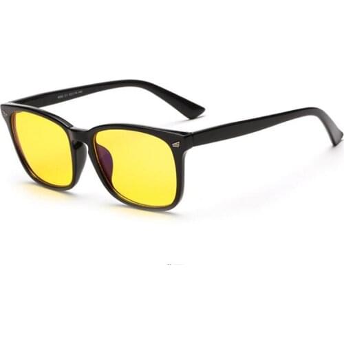 DOKLY Vintage Night Driving Glasses Men Women Brand Sunglasses Yellow Lenses Drivers Night Vision Sun Glasses Goggles