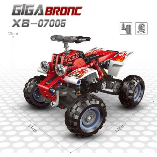 New XingBao 07005 Off-road Car Series The Beach Motorcycle Sets Building Blocks MOC Bricks All Terrain Vehicle Model Juguetes