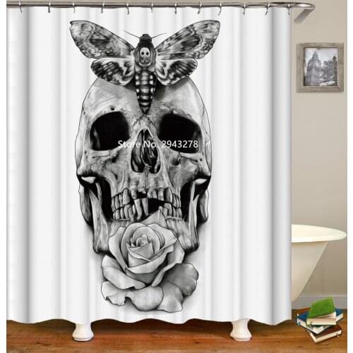 Bicycle Octopus Pattern Waterproof and Mildewproof with Hook Washable White Shower Curtain Home Bathroom Decor Colorful Print