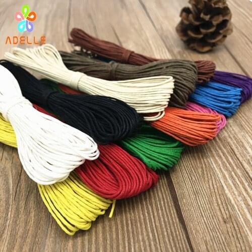 Organic 12 colors 0.5/1/1.5mm polishing waxed hemp rope DIY handmade zakka string bracelet necklace hangtag free shipping 120m