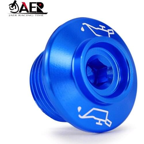 JAER CNC Engine Oil Filter Cup Plug Cover Screw for Suzuki V-STROM DL250 DL650 DL650XT DL1000 DL1000XT BANDIT GSF650 GSF1250