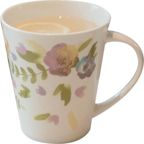 Gold Ceramic Travel Coffe Mug High-end British Style Light Luxury Personalized Water Cup Breakfast Milk Coffee Cups And Mugs