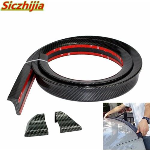 1.5 m carbon fiber car rear lip bumper separator spoiler for Chevrolet Cruze TRAX Aveo Lova Sail EPICA Captiva Malibu Volt