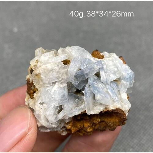 100% natural light blue barite rough crystal gem ore free shipping