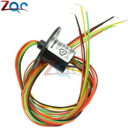 12.5mm 300Rpm 6 Wires CIRCUITSx2A Capsule Slip Ring AC 240V for Monitor Robotic
