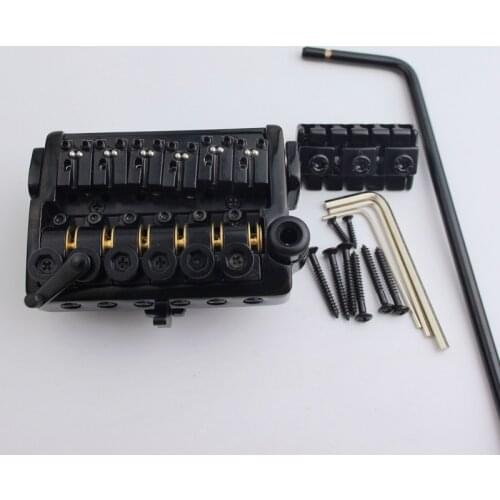 ALP 6 String Headless Travel Electric Guitar Bridge W-1016 Black