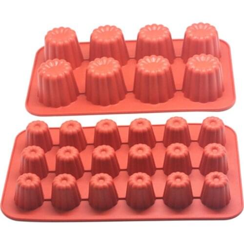 8/18 Holes Flower 3D Non-Stick Silicone Cake Mold Baking DIY Jelly Muffin Mousse Chocolate Tool AXYC