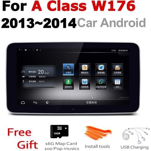 Android 7.0 up Car Multimedia player For Mercedes Benz A Class W176 2013~2014 NTG WiFi GPS Navi Map Stereo Bluetooth 1080p