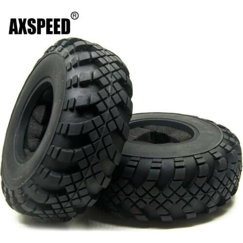 AXSPEED 2.2inch 130mm OD 40mm Thickness Rubber Tires Tyres for Axial Wraith TRX-4 1/10 RC Crawler Car Wheel Rims Universal Parts