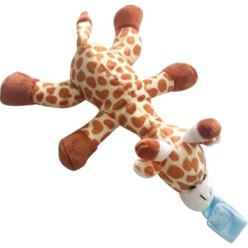 Baby Pacifier Chain Clip Hanging Plush Animal Toy Baby Products Newborn Detachable Pacifier Holder For Baby Care