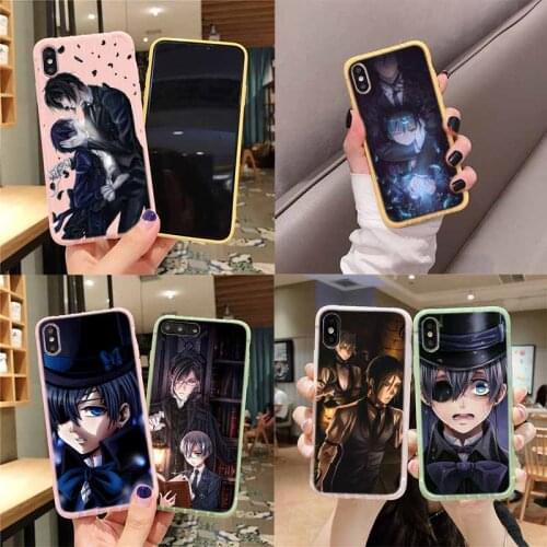 Japanese Anime Black Butler Trolley Suitcase Texture Phone Case For IPhone 11 Pro Max X XS MAX 8 7 6S Plus