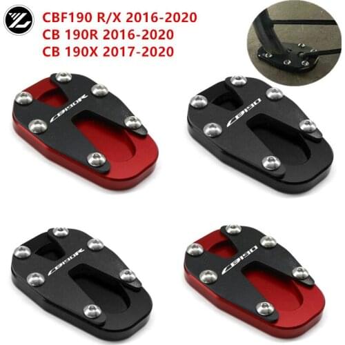 For HONDA CBF190 R/X CB 190R CB190X 2016-2020 Motorcycle Accessories Side Kickastand stand Extension Support Plate pad