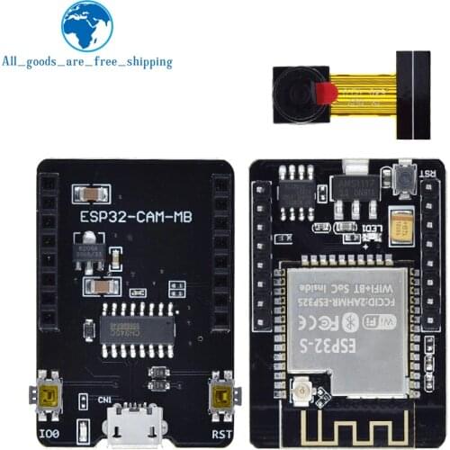 ESP32-CAM-MB WIFI ESP32 CAM Bluetooth Development Board with OV2640 Camera MICRO USB to Serial Port CH340G 4.75V-5.25V Nodemcu