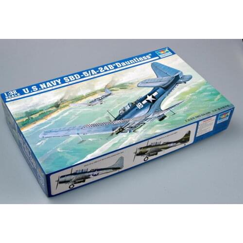 Trumpeter 02243 1/32 US Navy SBD-5/A-24B Dauntless Dive Bomber Aircraft Model TH05457-SMT2