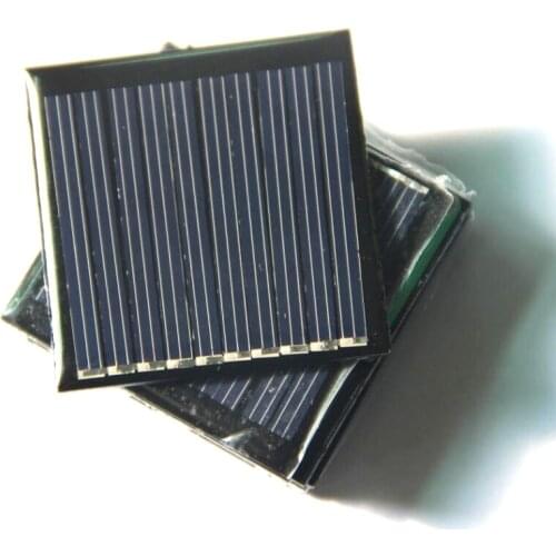 BUHESHUI Solar Cell Module DIY Solar Panel Bolycrystalline 0.25W 5V For 3.7V Battery Charger 45*45*3MM 2pcs/lot Free Shipping
