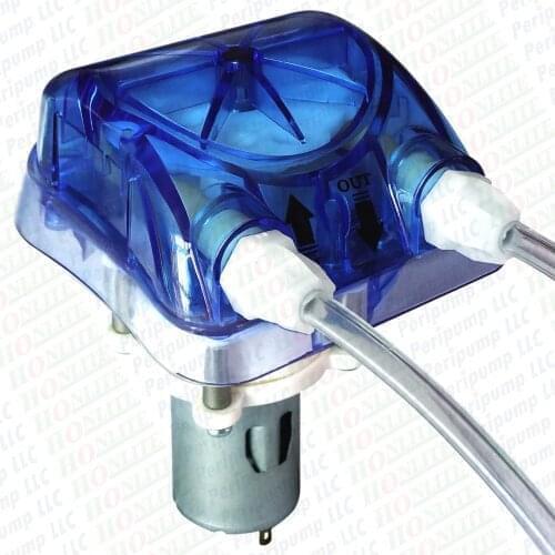 60ml/min, 4 rollers, 12Vdc peristaltic Pump with Exchangeable Pump Head and PharMed BPT peristaltic tube