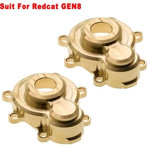 RCTOYFUN 2pcs/Set RC Car Durable Brass Gear Cover DIY Upgrade Assembly Accessories For Redcat GEN8 RC Crawler Climbing Model Car