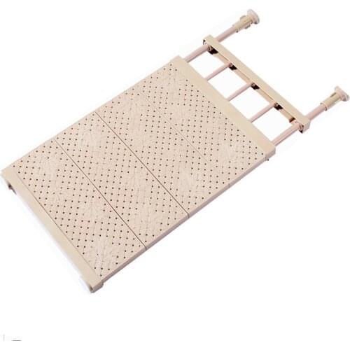 Adjustable Wardrobe Closet Storage Rack Layered Partition Board Commodity Shelf Retractable Wardrobe Partition Storage Rack New