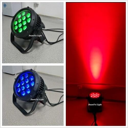 12 Pieces stage led light rgbw par led ip65 led par 64 4/8ch led par 12x10