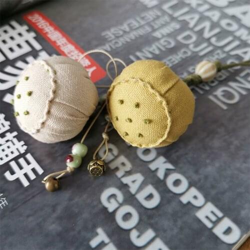 School handmade lesson teaching pendant Creative Chinese style lotus root pendant embroidery kit embroidery accessories