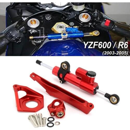 For YAMAHA YZF R6 YZF600 2003-2005 Motorcycle Steering Stabilizer Damper Mounting Bracket Kit