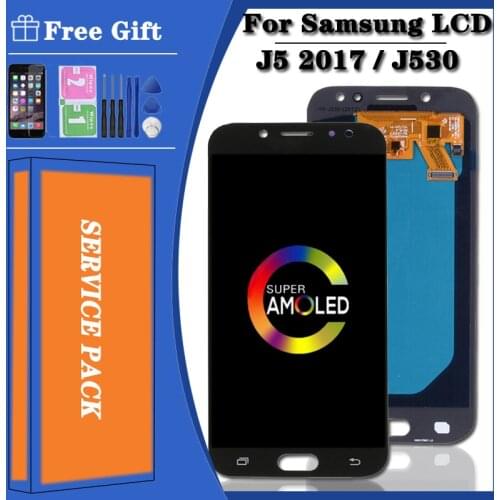 Super Amoled 5.2'' LCD For Samsung Galaxy J5 2017 J530 J530F SM-J530F LCD Display Touch Screen Digitizer Assembly Replacement