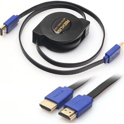 Retractable High Speed HDMI-compatible Cable Male To Male for HDMI-compatible Digital Camera Tablet PC