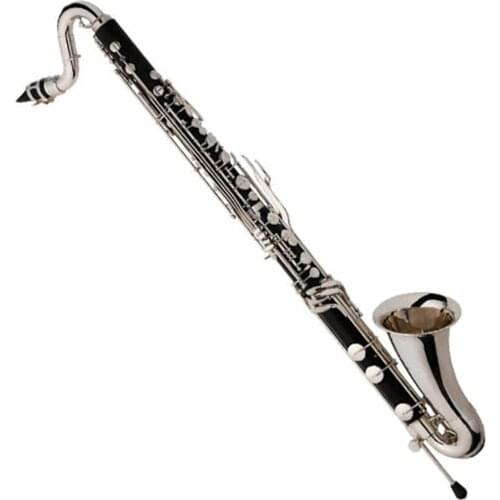 High grade Nickel plated LOW E Tone Bb Ebonite body 20 key Bass clarinet
