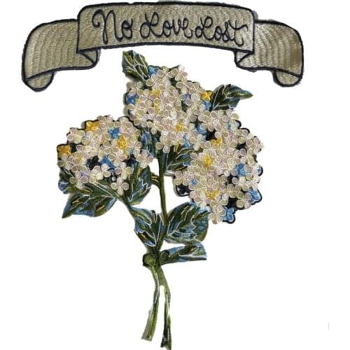 1PCS Exquisite Tuba Botany Flower tree Patches wholesale Iron On Appliques for Clothing Badges Diy coat Jeans Letter bar Patch