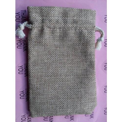 10*14cm 10pcs Jute sack Drawstring Gift Bags for Storage Cosmetic\wedding\christmas\Jewelry\Accessories Linen pouch Packaging