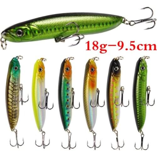 18g Pencil Fishing Lures VIB Bass Carp Fishing Sinking Artificial Hard Fish Lures Saltwater Freshwater Fishing Hook Tackle