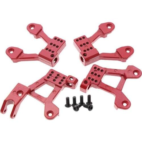4pcs/set RC Car Metal Shock Mount Rear and Front Shock Damper Towers for 1/10 RC Crawler Axial SCX10 II 90046 Upgrade Parts
