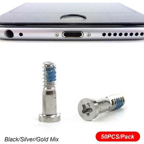 50xBottom Pentalobe Screen Screws for iPhone 5 5s 6 6s plus 7 8 plus Bottom Screws Replacement for iPhone X Xr Xs max 11 pro max