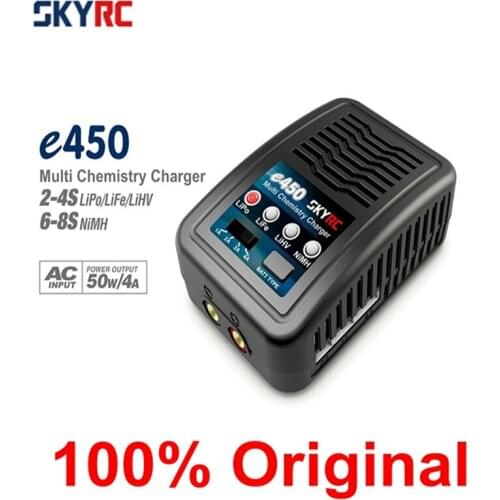 SKYRC e450 Charger 50W 4A 2-4s LiPo / LiFe / LiHV 6-8s NiMH 50W Battery Balance Charger